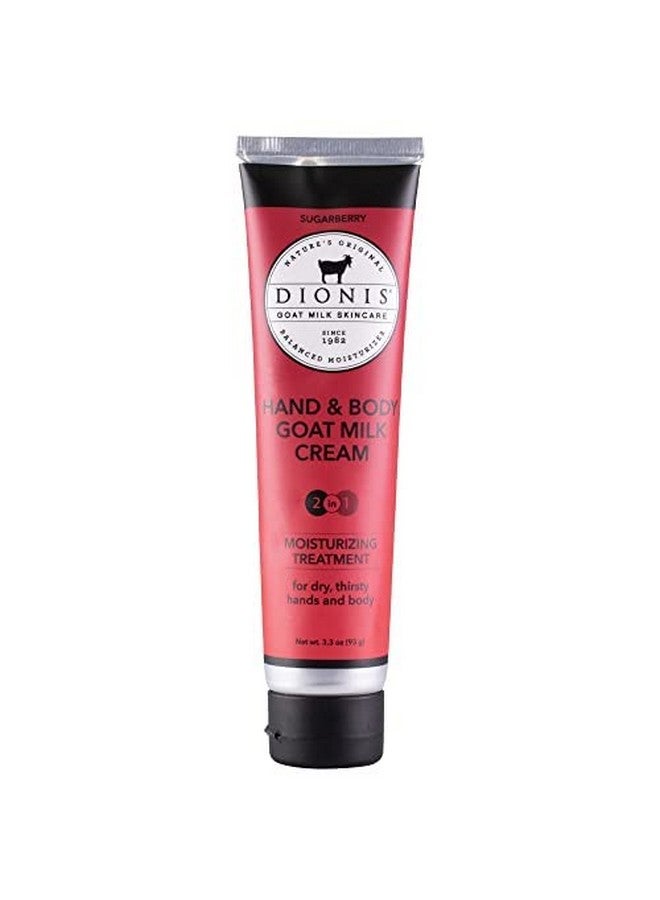 Dionis Goat Milk Skincare 3.3 Oz Sugarberry Scented Hand & Body Creamtravel Size Hand Lotion For Hydrating & Moisturizing - Image 1