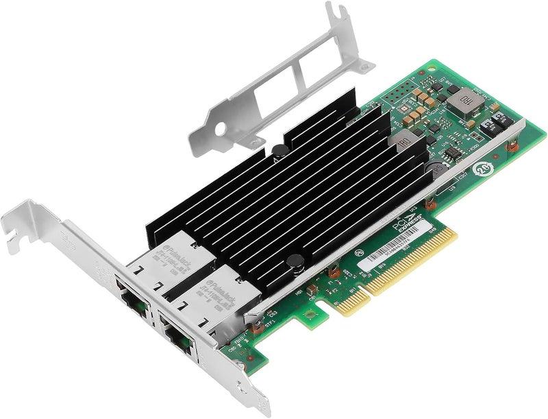 Vogzone 10Gb PCI-E NIC Network Card for Intel X540-T2,100MbE/1GbE/10GbE Copper Dual RJ45 Ports, with Intel X540 Chip,10GbE PCI Express 2.1 X8 Ethernet Adapter Support Windows/Linux/VMware - Image 1