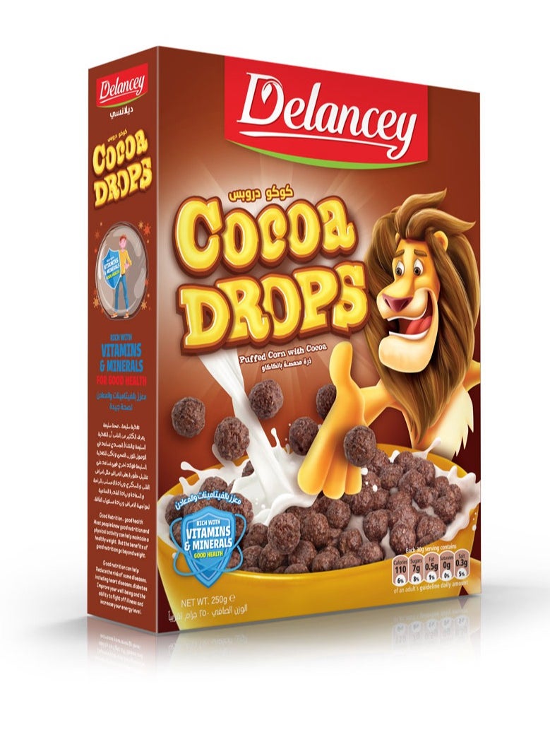 Delancey Cocoa Drops 250gm Delancey  - Image 1