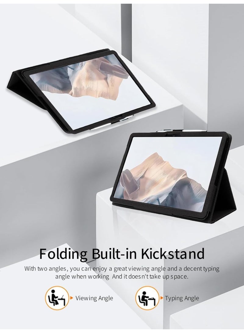 عام غطاء متوافق مع ZTE Nubia Pad Pro 10.9 بوصة 2025، غلاف واقي بنسيج قماشي مع مغناطيس وحزام أمان. - Image 2