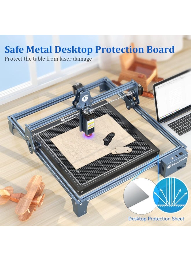 SCULPFUN Honeycomb Panel H3 400x400mm Laser Cutting Honeycomb Working Table Bed Suitable for Diode CO2 Laser Engraving Machine Professional Metal Clamps Easy to Observe Desktop Protection for Carving lase - Image 5