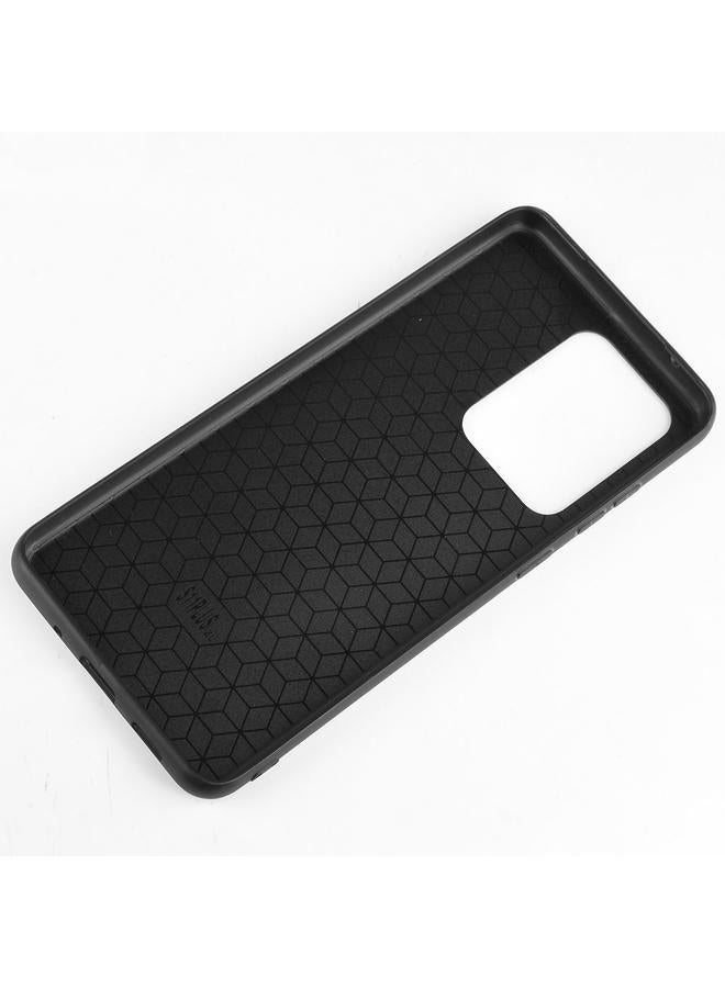 زبون جراب لهاتف Galaxy S20 Ultra مقاوم للصدمات بنمط جلد البقر المخيط من البولي كربونات + البولي يوريثان الحراري + جراب TPU - Image 5