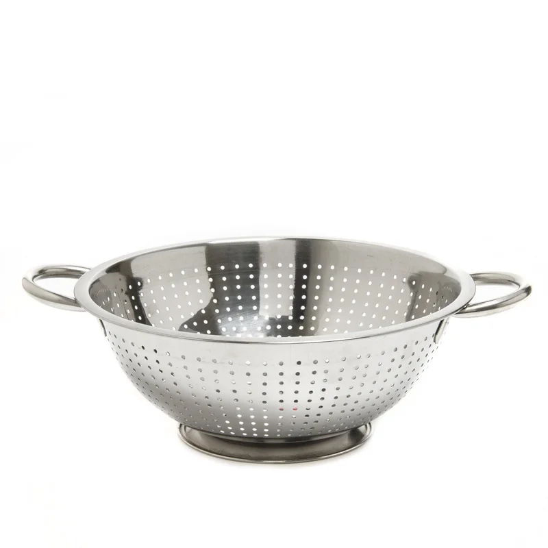Simply Kitchen  Pasta Strainer With Base 24 Cm Steel  | Best Price UAE