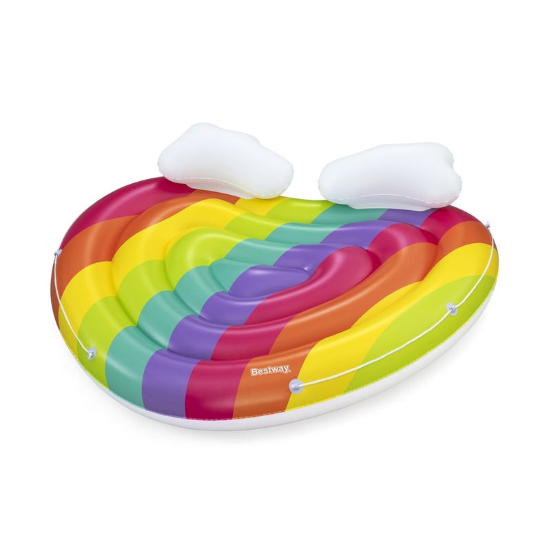 Bestway - Rainbow Dreams 2-Person Inflatable Pool Island 175x163 cm - 43722 - Image 1