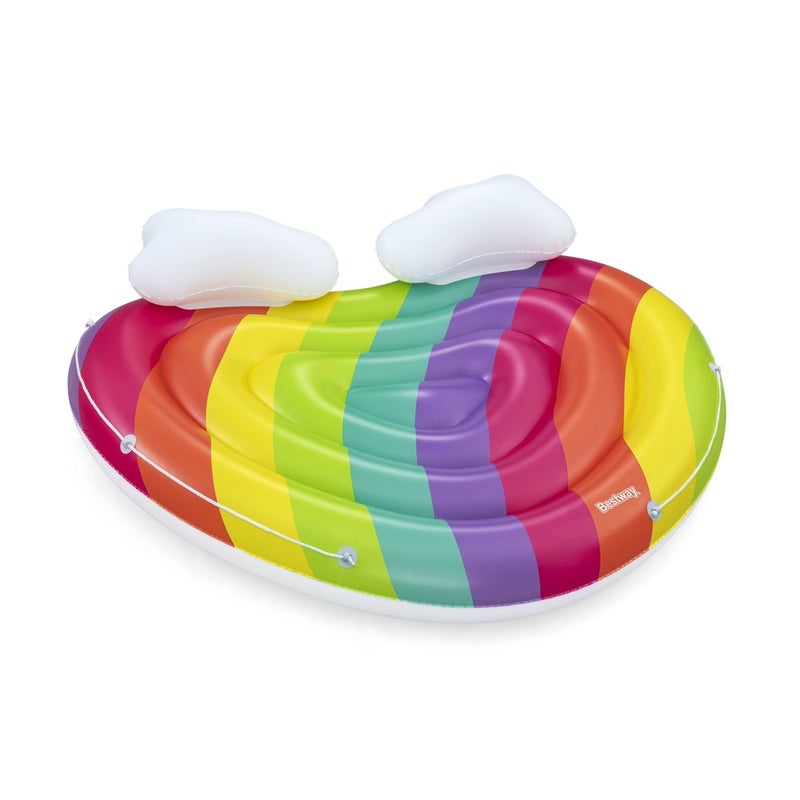 Bestway - Rainbow Dreams 2-Person Inflatable Pool Island 175x163 cm - 43722 - Image 2