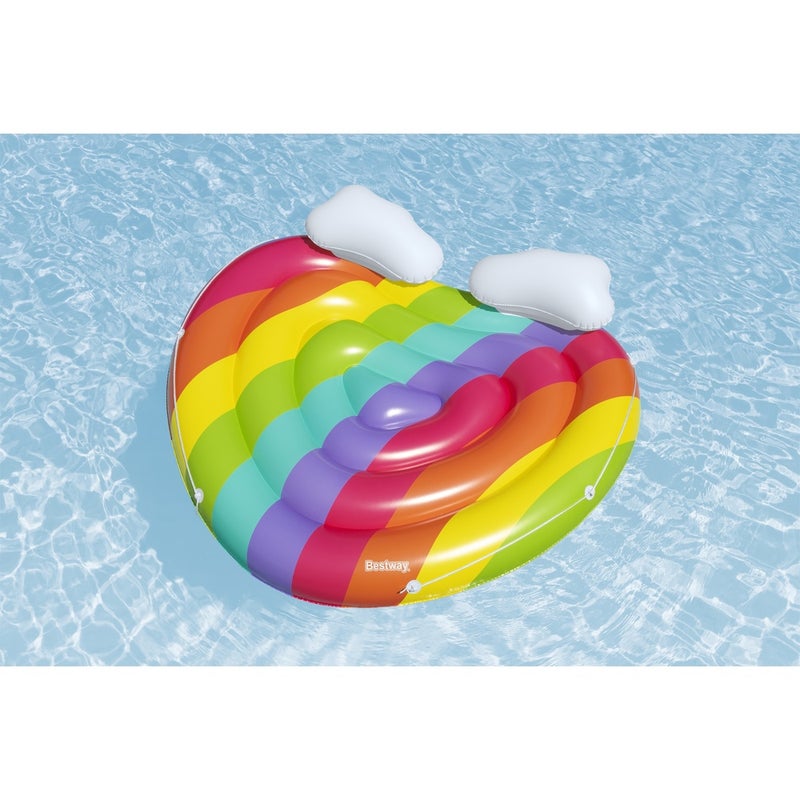 Bestway - Rainbow Dreams 2-Person Inflatable Pool Island 175x163 cm - 43722 - Image 3