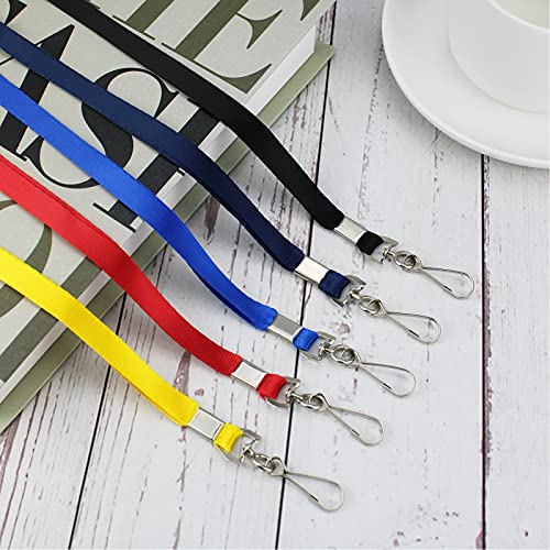 Korty Red Lanyards Bulk 50 packs Lanyards for ID Badges,Lanyards with Swivel Hook Clips for Name Tag Lanyard ID Holder - Image 5
