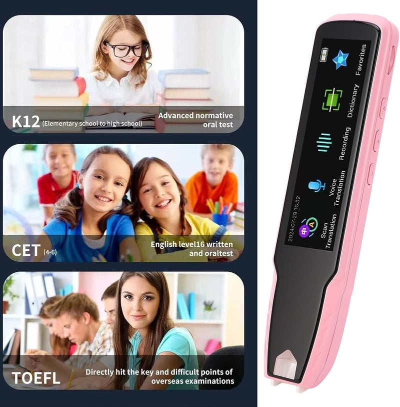 WALFRONT Translation Pen Language Translator Device for Textbooks Newspapers Magazines (Pink) - Image 4