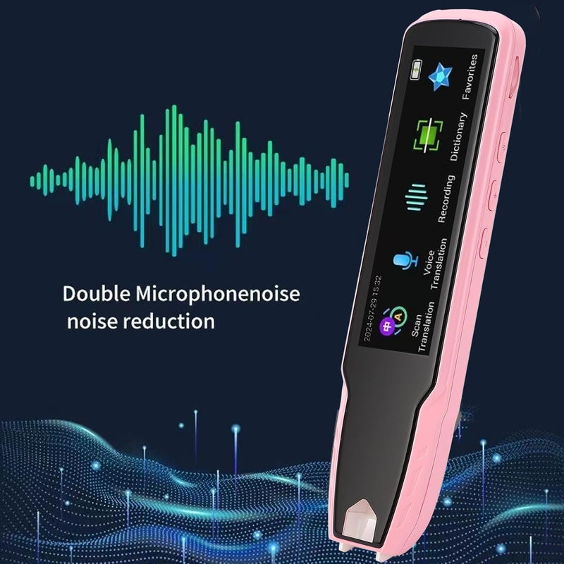 WALFRONT Translation Pen Language Translator Device for Textbooks Newspapers Magazines (Pink) - Image 1
