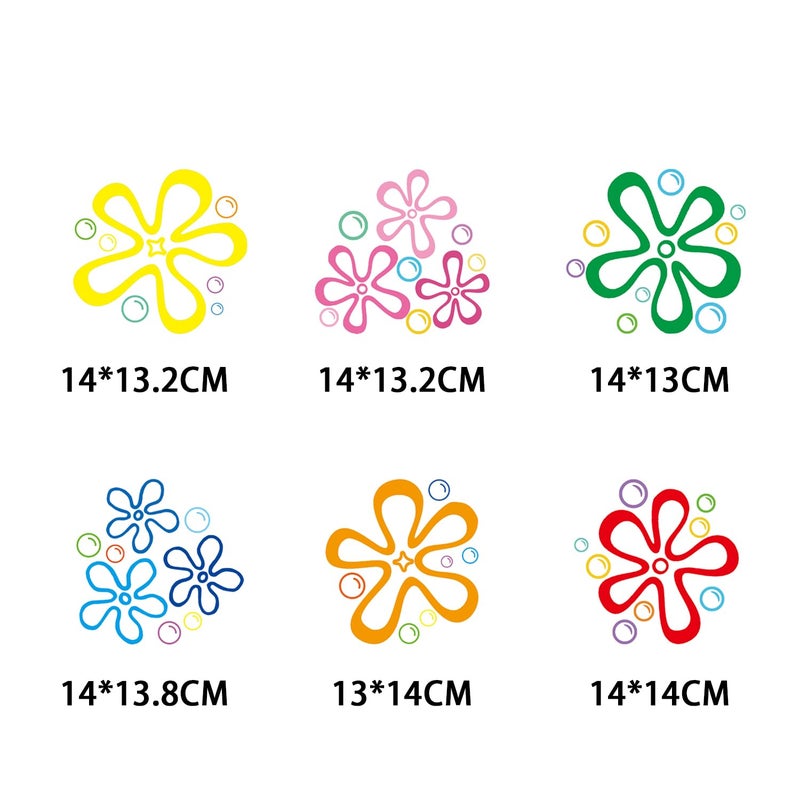 OUYANS Flower Bubble Decorations Hanging Swirls Under The Sea Birthday Party Decorations for Yellow Cartoon Hanging Swirls Party Supplies - Image 2