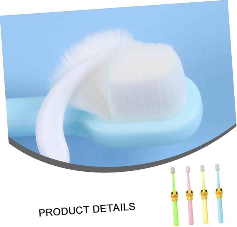 Cartoon Children Soft Bristle Toothbrush 4 Pack Easy Grip For Boys And Girls - Image 5