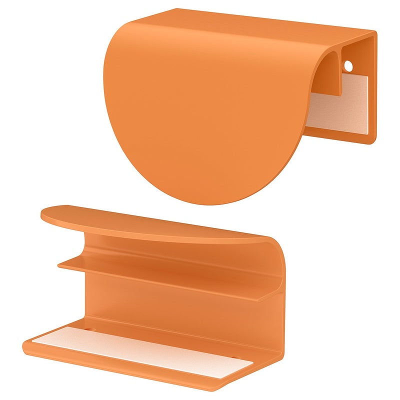 Baitique Clip-On Cabinet Handle, Orange, 60 mm, Set of 2 - Image 1