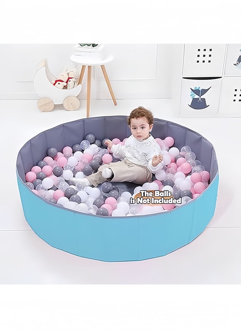 Berma Baby - Large Ball Pit for Toddlers - Baby Ball Pit with Pop-Up Play Mat, Portable Foldable Kids Ball Pit, Baby Play Pit, Indoor and Outdoor Use, Holds Over 800 Balls (Balls Not Included) (Blue) - Image 1