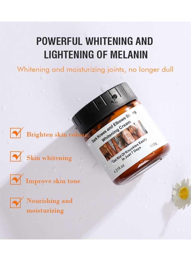 Whitening Cream for Correcting Dark Spots, Safe Armpit Moisturising Cream Lighten Melanin 120g - Practical Bleaching Body Lotion for Armpits, Neck, Knee, Elbow, Inner Thigh, Intimate Area