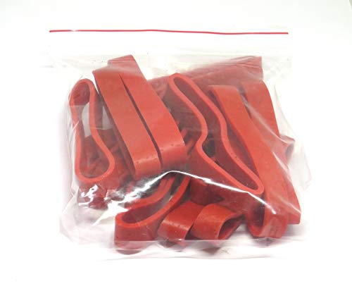 IMPRINT 11 MM Wide Red 5 Inch Long Latex Rubber Bands, Big, Large, Extra Strong Pack of 10 - Image 2
