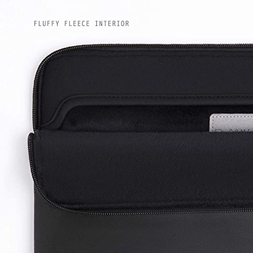 Comfyable Slim Protective Laptop Sleeve 14 Inch Snugly Compatible with MacBook Pro 14-inch M5 M4 M3 M2 M1 Pro/Max 2025, PU Leather Bag Waterproof Cover Notebook Computer Case for Mac, Black - Image 2