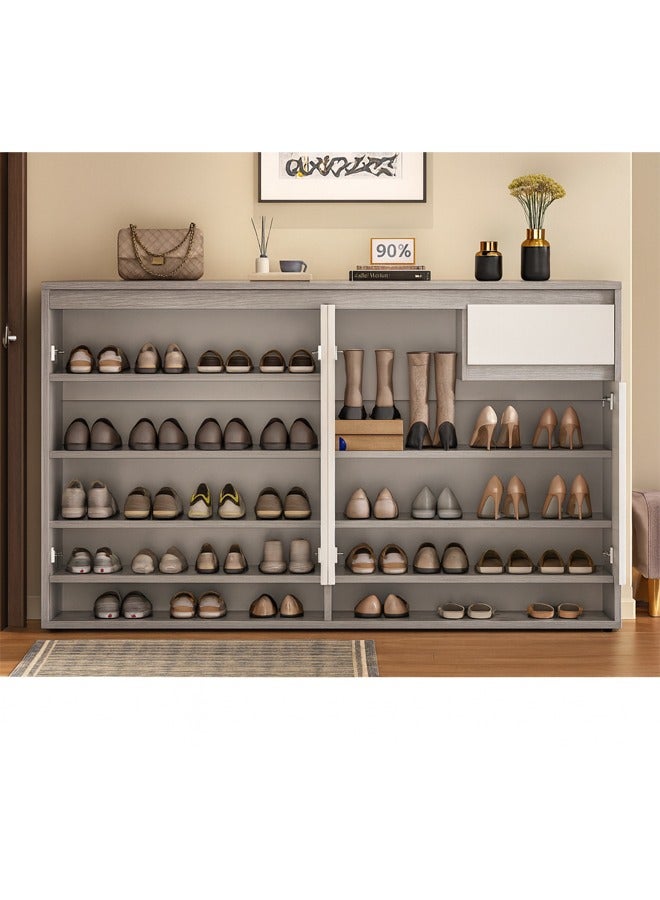 إن كي أكس خزانة أحذية فاخرة عالية الجودة مع أدراج متعددة الوظائف 120 سم - Image 3