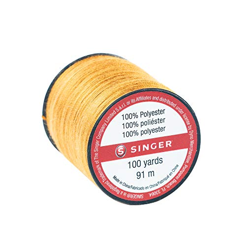SINGER 67120 Blue Jean Thread, 100 Yards, Old Gold - Image 3