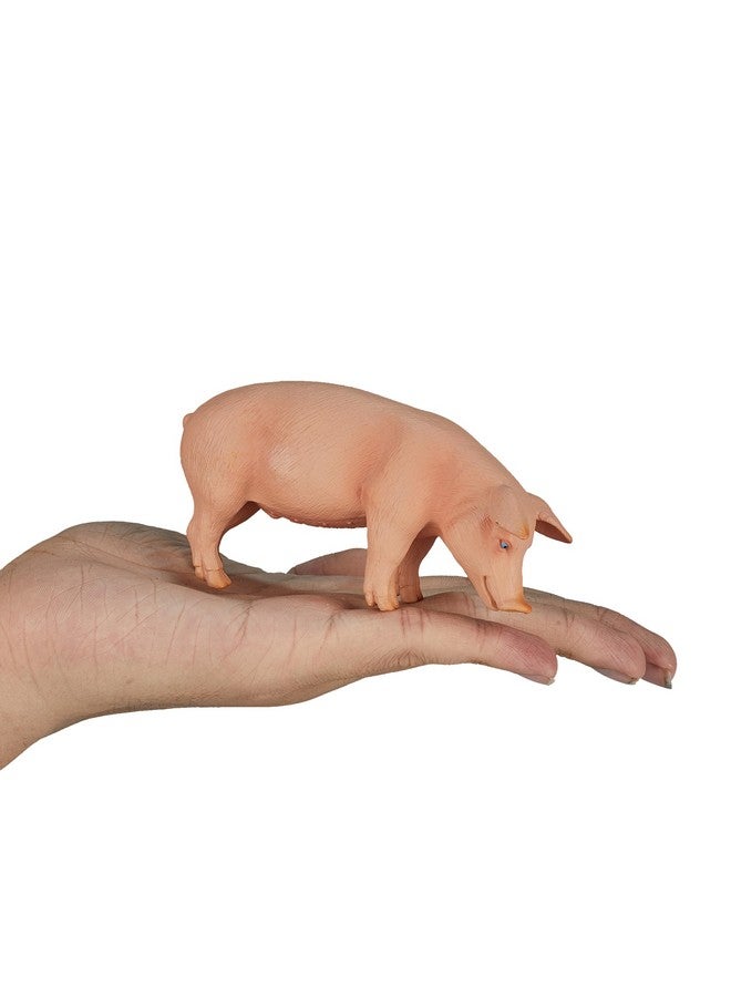 MOJO Pig Boar Grazing Realistic Farm Animal Hand Painted Toy Figurine - Image 4