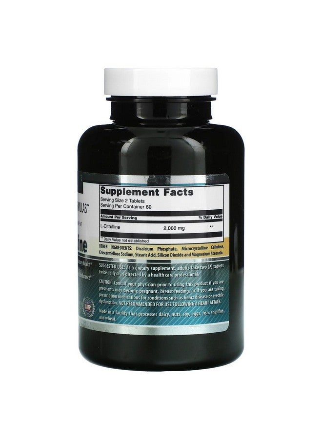 Amazing Nutrition Amazing Formulas L Citrulline 2000mg Per Serving 120 Tablets Supplement | Amino Acid Supplement for Men & Women | Non-GMO | Gluten Free | Made in USA - Image 4