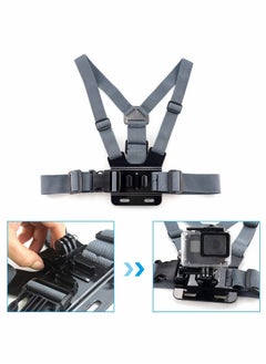 Y&D Camera Chest Mount Strap Harness Fit for AKASO DJI Osmo Adjustable Chesty Elastic Cell Phone with Sports Installation Bracket kit  - Image 3