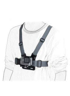 Y&D Camera Chest Mount Strap Harness Fit for AKASO DJI Osmo Adjustable Chesty Elastic Cell Phone with Sports Installation Bracket kit  - Image 2