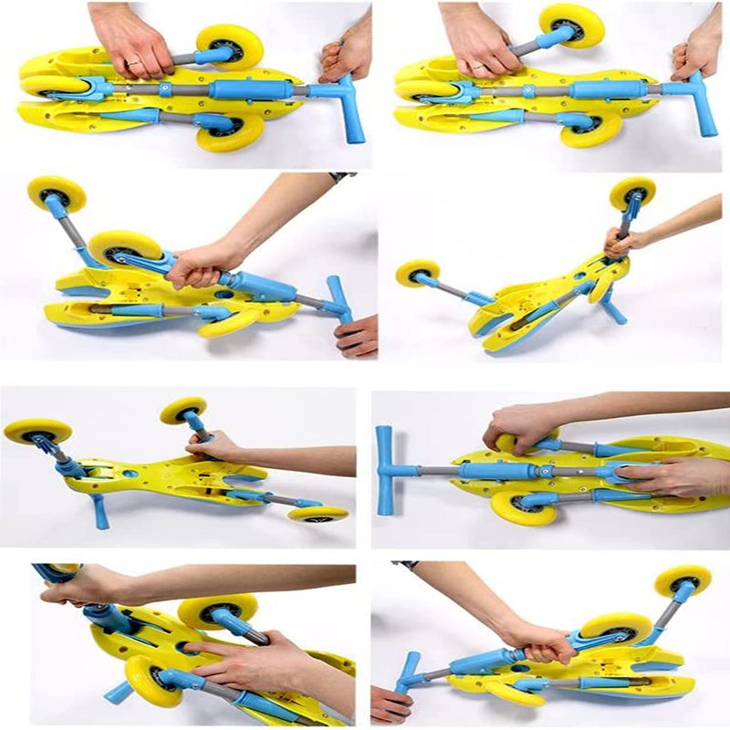 MEKBOK Fly Bike Foldable Indoor/Outdoor Toddlers Glide Tricycle - Blue - Image 4