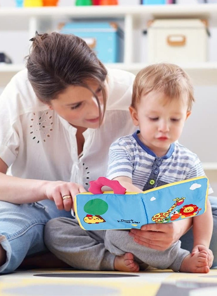 Montessori Quiet Book for Toddlers - Travel-Friendly Cloth Activity Book with 10 Early Learning Topics and Basic Life Skills for Engaged Boys and Girls (Yellow) - Image 4