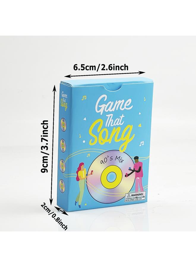 Bluejw Game That Song Full English Music Game Adult Party Card Game Party Board Game - Image 3