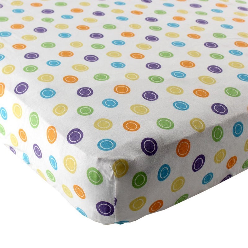 Luvable Friends Unisex Baby Fitted Crib Sheet Yellow Geometric One Size
