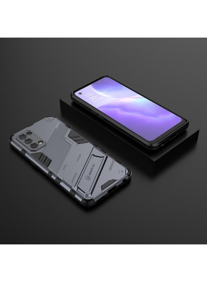 اس-توب جراب لهاتف OPPO Reno5 5G Punk Armor 2 في 1 PC + جراب TPU مقاوم للصدمات مع حامل غير مرئي - Image 2