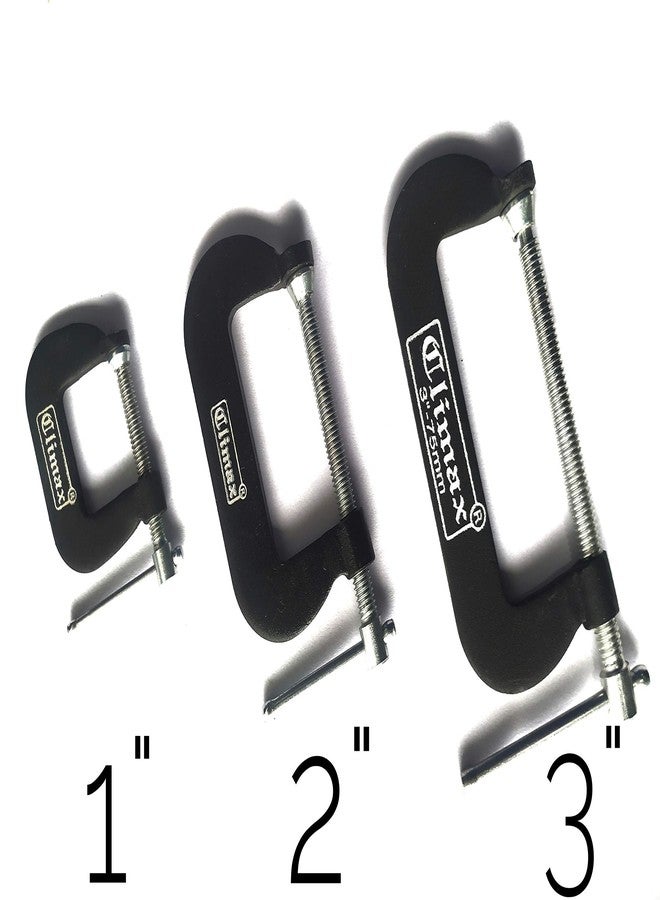 Climax C-Clamps Set of 3 pcs (1+2+3" inch) - Image 5