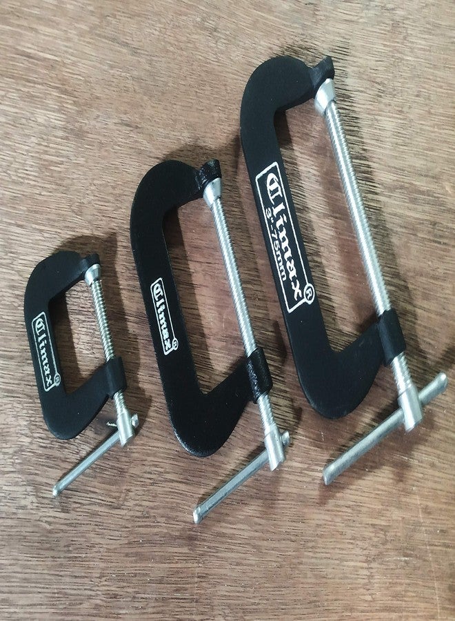 Climax C-Clamps Set of 3 pcs (1+2+3" inch) - Image 3