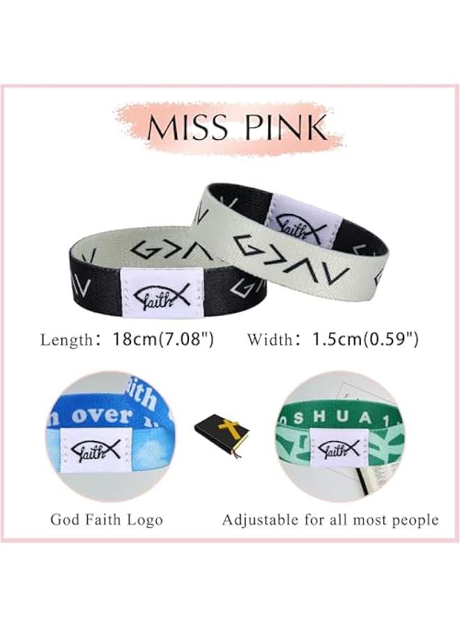 Arabest NFC Bible Verse Bracelets in Bulk for Women Man,  Gifts for Family Christian Daily Bible Verse Bracelet Adjustable Wearable Inspirational Spiritual Energy Quotes Bracelets - Image 4