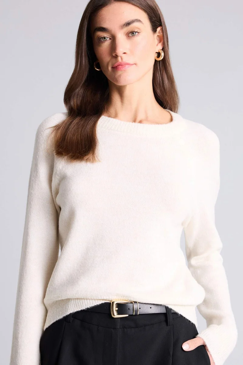 ديفاكتو Regular Fit Crew Neck Basic Soft Touch Knit Pullover