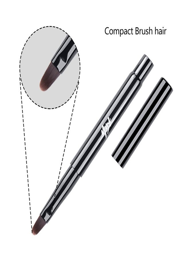 ACOSBRUOP Makeup Brushes Lip brushes Lipliner brushes Black with Cap for Lipstick Lip Golss Travel - Image 4