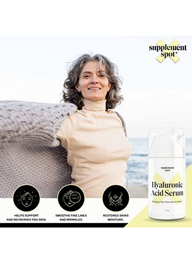 Supplement Spot - Hyaluronic Acid Serum For Face & Neck Revitalizing Daily Facial Serum Vitamin C And Hyaluronic Acid E & Jojoba Oil - Image 1