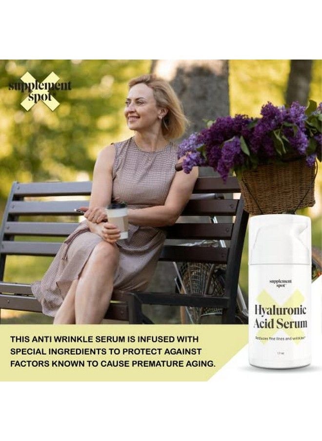 Supplement Spot - Hyaluronic Acid Serum For Face & Neck Revitalizing Daily Facial Serum Vitamin C And Hyaluronic Acid E & Jojoba Oil - Image 1