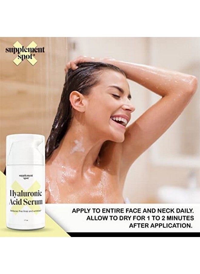 Supplement Spot - Hyaluronic Acid Serum For Face & Neck Revitalizing Daily Facial Serum Vitamin C And Hyaluronic Acid E & Jojoba Oil - Image 1