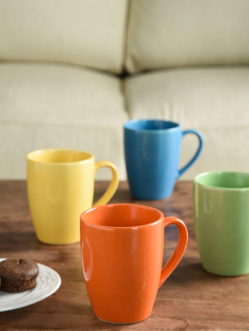 KITTENS Ceramic Coffee Mug Set of 4 Food Grade Material Microwave and Dishwasher Safe Multi Colour 320 ml - Image 1