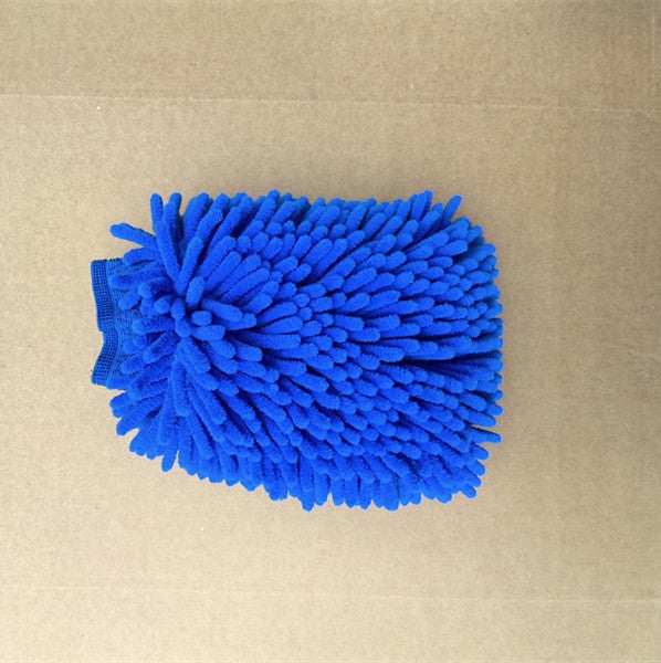 Water Absorbent Towel Glove Blue [single]