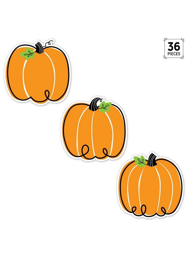 Creative Teaching Press CTP Doodle Pumpkin 6" Cut-Outs Learning Décor Accents for Halloween & Fall Classroom Theme (Creative Teaching Press 10590)  - Image 2