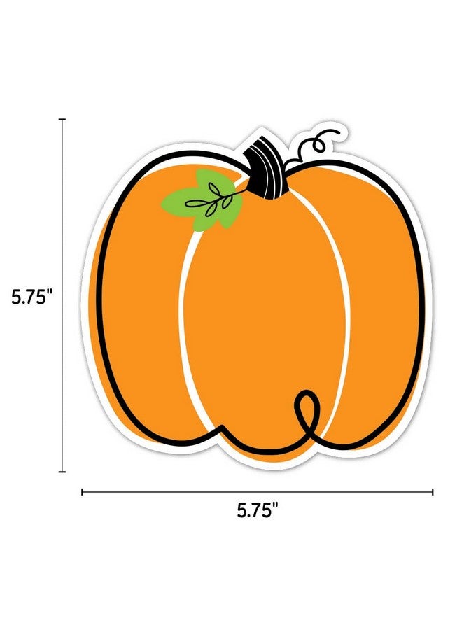 Creative Teaching Press CTP Doodle Pumpkin 6" Cut-Outs Learning Décor Accents for Halloween & Fall Classroom Theme (Creative Teaching Press 10590)  - Image 3