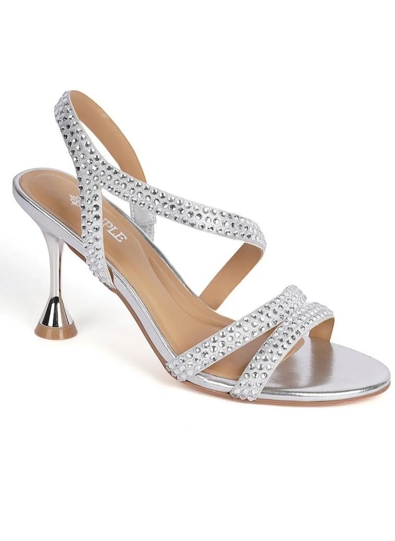 كابلي صنادل نسائية بكعب أنيق