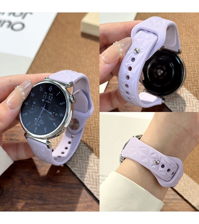 18mm Silicone Strap Orange Pink For Huawei Watch GT5 GT42 - Image 5