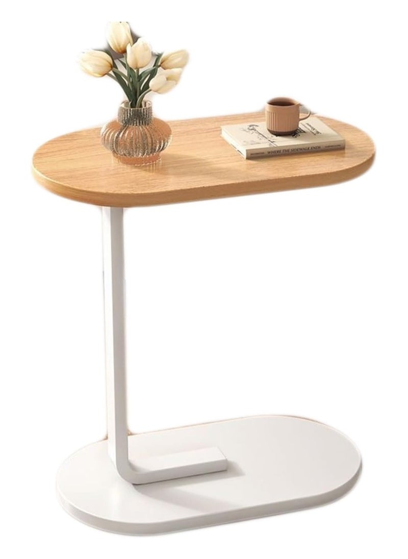 DubaiGallery - Oval Coffee Table Decor, Contemporary Coffee Table, Portable Side Table, Small Side Table with Storage, Small Side Tables for Small Spaces - Image 1