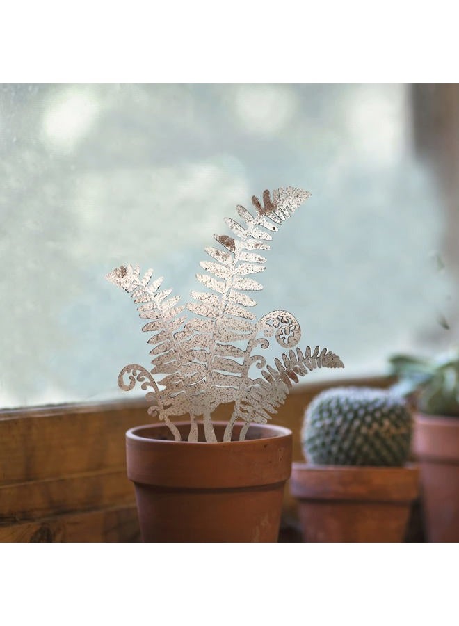 Reagia Rustic Metal Fern Leaf Sculpture, Rusty Art Flower Garden Landscape Garden Decor Gift Rustic Yard Ornament Garden Art Yard Art Sculpture Gift - Image 5