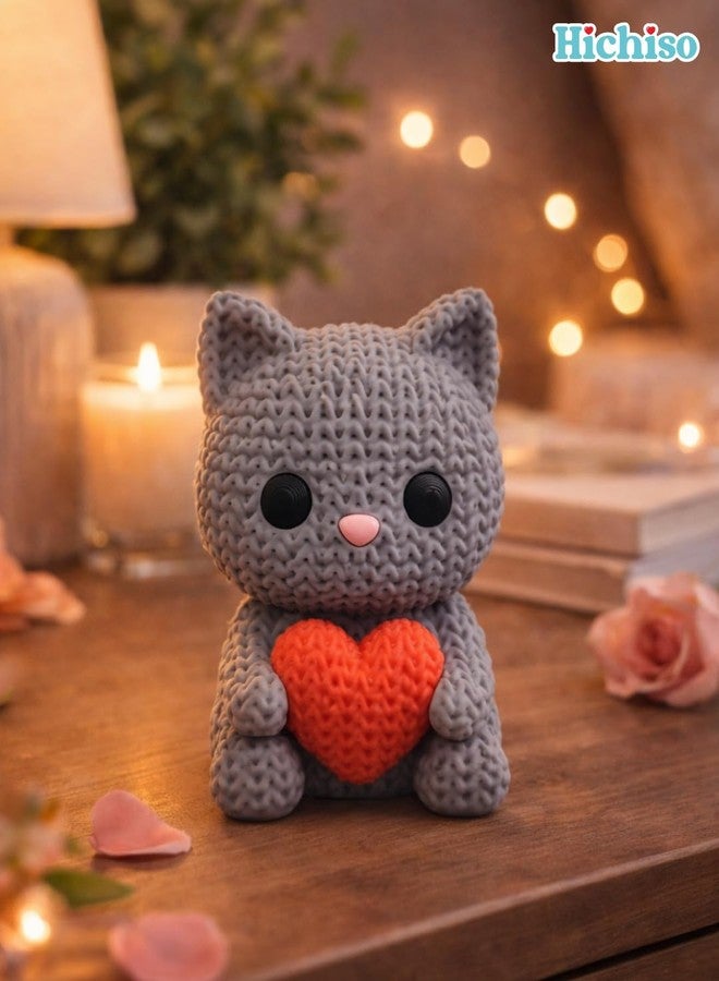 HICHISO Dilli Billi – Cute Love Cat Heart Decor | Romantic Desk & Shelf Showpiece for Couples | Eco-Friendly Polymer Figurine | Valentine’s Day, Anniversary, Girlfriend Boyfriend Gift | Instagrammable - Image 5