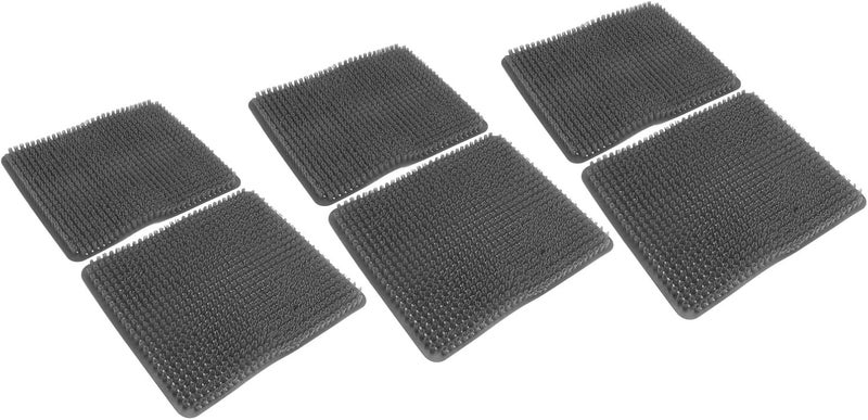 Chicken Nesting Pads, 6 Pcs Washable Reusable Nesting Box Pads for Laying Eggs, 13.8x12.2in Scratch PE Bedding for Coop with Hole Design for Manure Removal (Grey) - Image 2