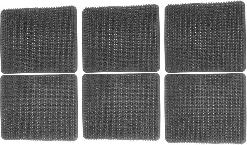 Chicken Nesting Pads, 6 Pcs Washable Reusable Nesting Box Pads for Laying Eggs, 13.8x12.2in Scratch PE Bedding for Coop with Hole Design for Manure Removal (Grey) - Image 3